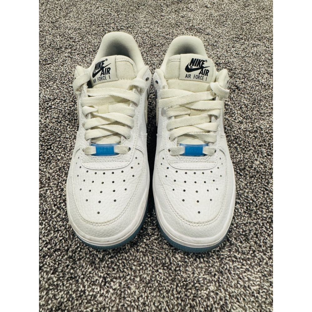 Nike Air Force 1 Low UV Reactive Swoosh White Shoes, Women's Size 5.5